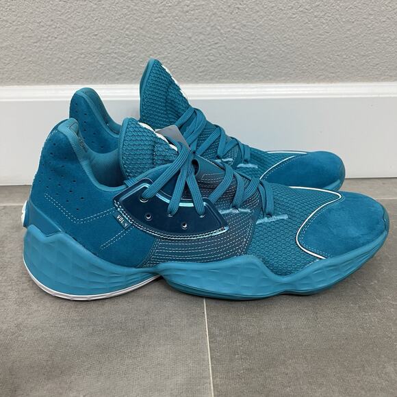 Adidas SM Harden Vol 4 TEAM Mens 14 Teal Blue Athletic Basketball Shoes EF9780 main image 8